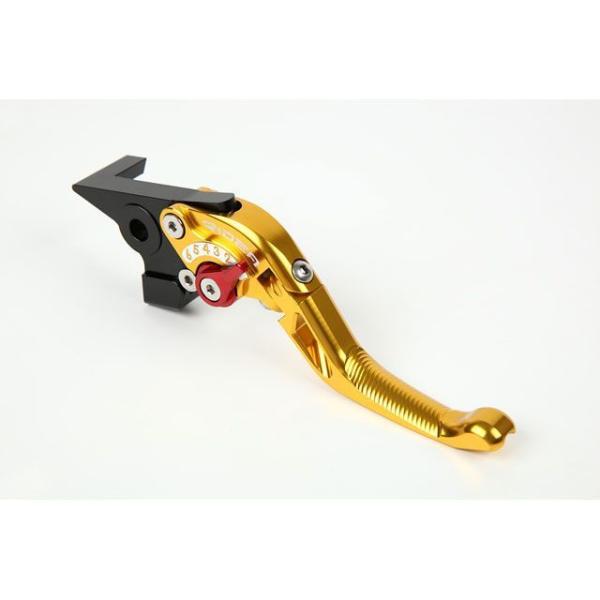 リデア 可倒式アジャストショートブレーキレバー（ゴールド） アジャスト ブルー RIDEA