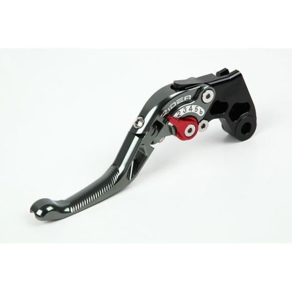 リデア 可倒式アジャストショートクラッチレバー（チタン） アジャスト ブルー RIDEA