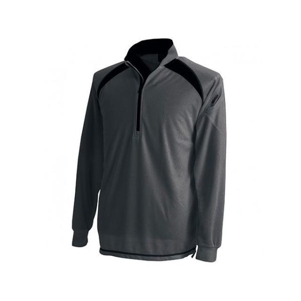 TSデザイン ロングスリーブハーフジップ（チャコールグレー） サイズ 5L TS DESIGN