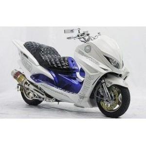 マジェスティ125 fi ヤマハ マジェスティ125 FI○バーハンドル カスタム○チタンマフラー