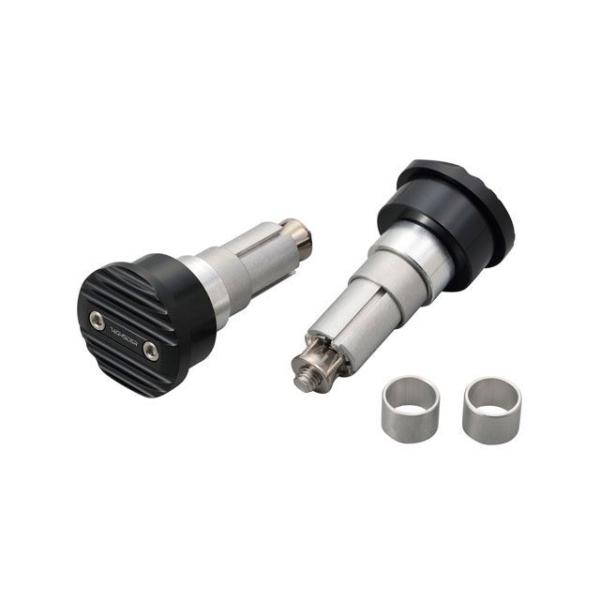 ハイサイダー バーエンドミラーアダプター ウェーブ（ブラック） HIGHSIDER