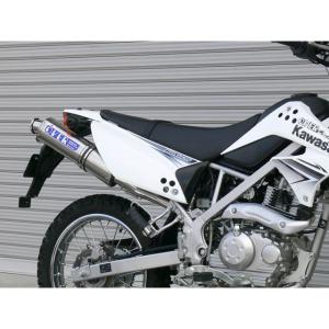 正規品／オーバーレーシング Dトラッカー125 KLX125 ステンチタンマフラー OVER RACING バイク