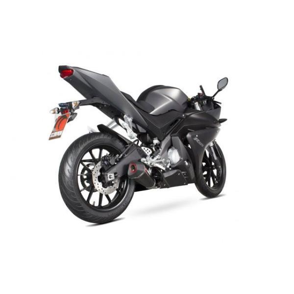 スコーピオン YZF R 125 Serket テーパーフルシステム Carbon Fibre Sl...
