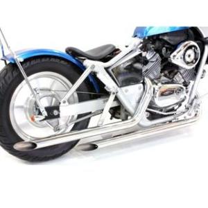 MG250ML02 ガレージT＆F ドラッグパイプマフラー ステンレス タイプ1