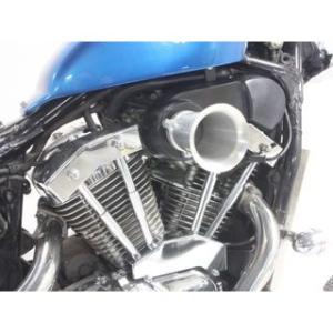 ハーレー風 プッシュロッドカバー メッキ ホンダ HONDA スティード400