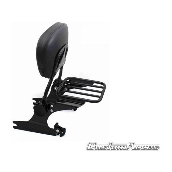 カスタムアクセス Sissybar Luxus Softail Model Black ｜ RSD0...