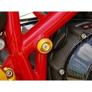 ベビーフェイス S4R/S2R/Hypermotard フレームキャップ 4pc カラー シルバー ...