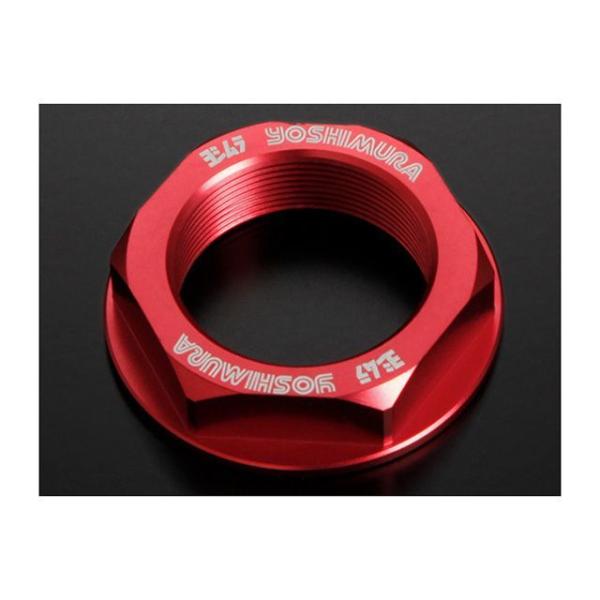 ヨシムラ ステアリングステムナット M28xP1.0（レッド） メーカー在庫あり YOSHIMURA