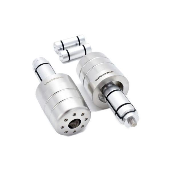 SPEEDRA ステンレス削り出しハンドルバーエンド SUZUKI DUCATIなど14mm-19m...