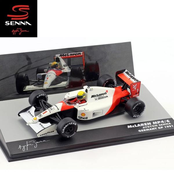 アイルトンセナ 模型 1/43スケール マクラーレン MP4/6 #1 1991 モータースポーツ ...