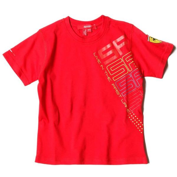 フェラーリ Tシャツ ライフ ファスト レーン キッズ Tシャツ モータースポーツ ウェア Ferr...