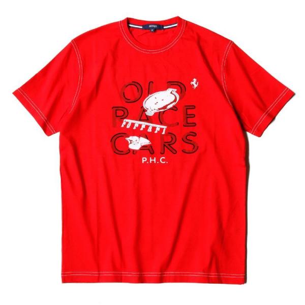 フェラーリ Tシャツ オールド レースカーズ Tシャツ モータースポーツ ウェア Ferrari