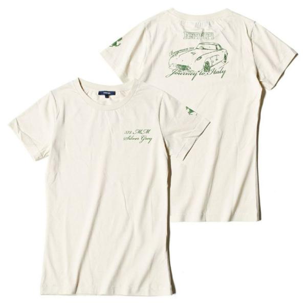 フェラーリ Tシャツ ウィメンズ 375MM プリント ホース Tシャツ モータースポーツ ウェア ...