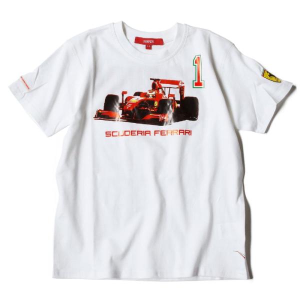 フェラーリ Tシャツ キッズ ポディウム Tシャツ モータースポーツ ウェア Ferrari