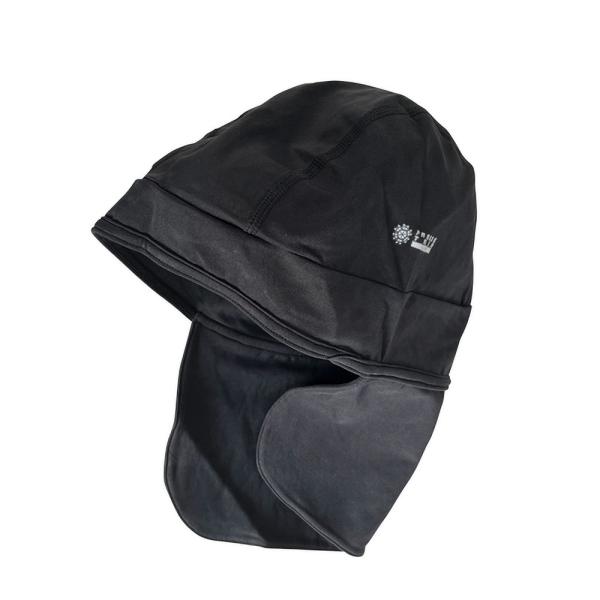 氷撃 冷感キャップ タレ付 Black LIDEF FREEZE TECH バイク 帽子 接触冷感 ...