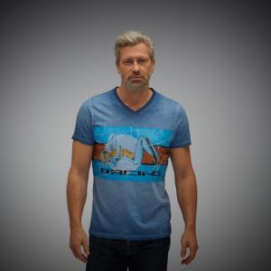 ガルフ Tシャツ Vネック プレミアム ピンナップ Tシャツ 車 ウェア GULF｜motorimoda