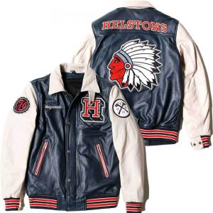 ヘルストン レザージャケット クルーザー バイク ウェア アウター