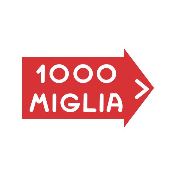 ミッレミリア PVC デカール 10cm x 6.8cm 車 雑貨 Mille Miglia PVC...