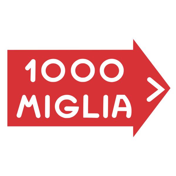 ミッレミリア PVC デカール 20cm x 13cm 車 雑貨 Mille Miglia PVC ...