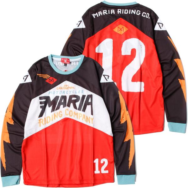 MXジャージ マリア ライディング カンパニー ヒーロー トロフィー ジャージ バイク ウェア トッ...