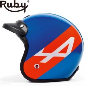 (ルビー/Ruby) アルピーヌ パヴィヨン ヘルメット オープンフェイスタイプ バイク カーボン製の商品画像