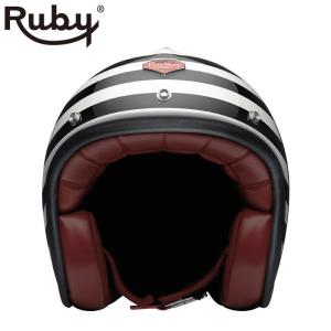 ジェット ルビー フランス（パヴィヨン） バイク ヘルメット Ruby