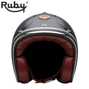 Ruby ヘルメット　ピーク ピーク ルビー グロッシーレーシングレッド バイク ヘルメット Ruby