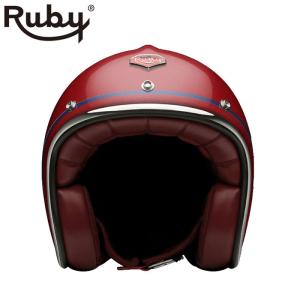 Ruby ルビー ヘルメット コレクション用 観賞用 インテリア ジェット ルビー モナコ（パヴィヨン） バイク ヘルメット Ruby 爆買