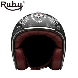 ジェット ルビー グルネル（パヴィヨン） バイク ヘルメット Ruby