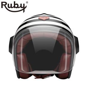 ジェット ルビー ボンネビル（ベルベデーレ） バイク ヘルメット Ruby