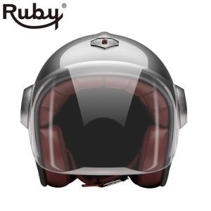 新品 ruby ヘルメット ベルベデーレ用バイザー ダークスモーク シールド ルビー ベルベデーレ用バイザー ダーク バイク ヘルメット