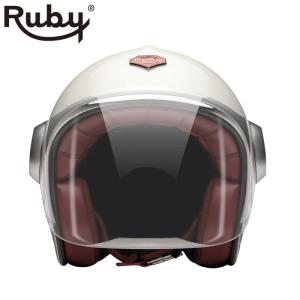 Ruby ヘルメット　ピーク ピーク ルビー グロッシーエロルドレッド バイク ヘルメット Ruby 爆買