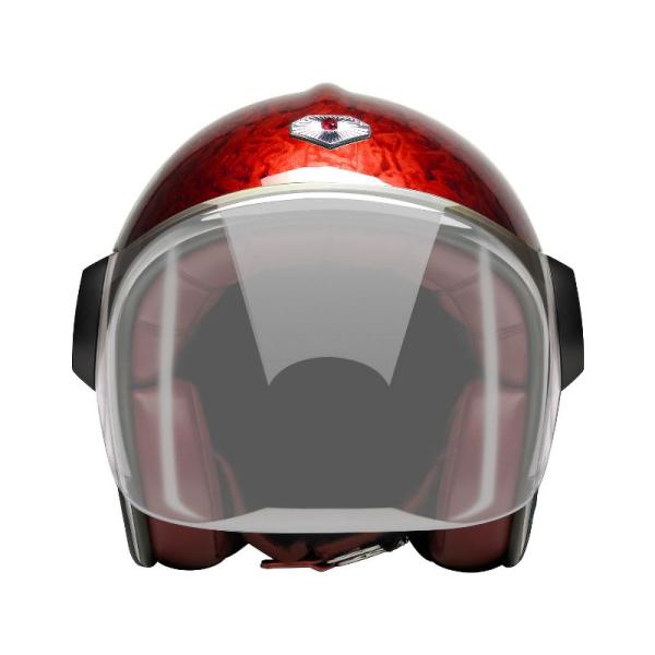 ジェット ルビー パシフィック レッド（ベルベデーレ） バイク ヘルメット Ruby