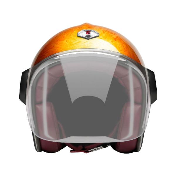 ジェット ルビー パシフィック ゴールド（ベルベデーレ） バイク ヘルメット Ruby