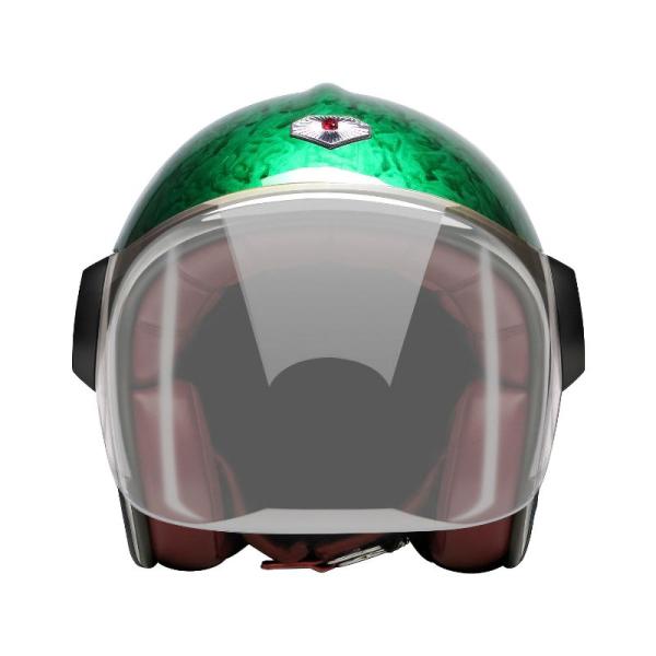 ジェット ルビー パシフィック グリーン（ベルベデーレ） バイク ヘルメット Ruby