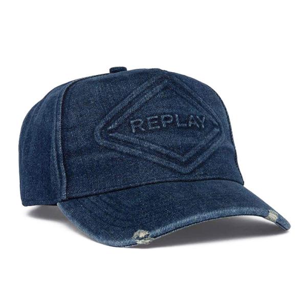 リプレイ 帽子 ロゴ デニムキャップ バイク 雑貨 REPLAY