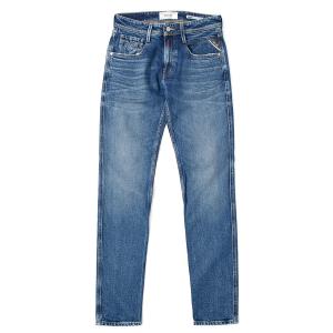 リプレイ/REPLAY★ダメージ加工/デニムパンツ/ブルージーンズ【メンズW29L32/股下84cm/blue】Pants/Trouser◆cBH539 REPLAY（リプレイ） ジーンズ リラックスフィットインディゴダメージ