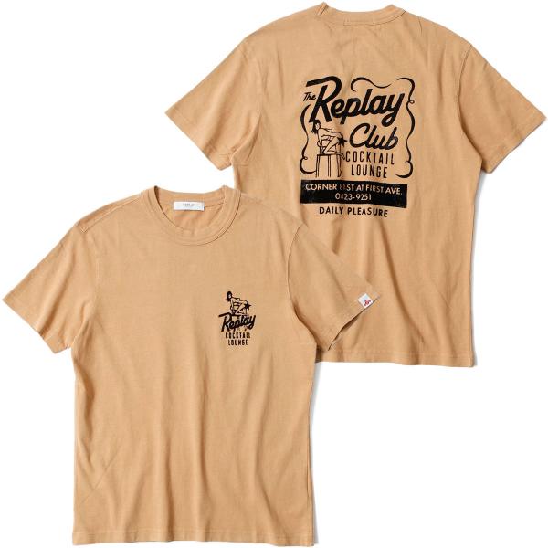 リプレイ Tシャツ フロック グラフィックス ジャージー Tシャツ バイク ウェア トップス REP...