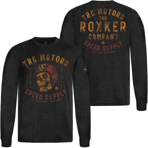 ロッカー スカル メンズ ロングスリーブ バイク ウェア トップス ROKKER Skull Lon...
