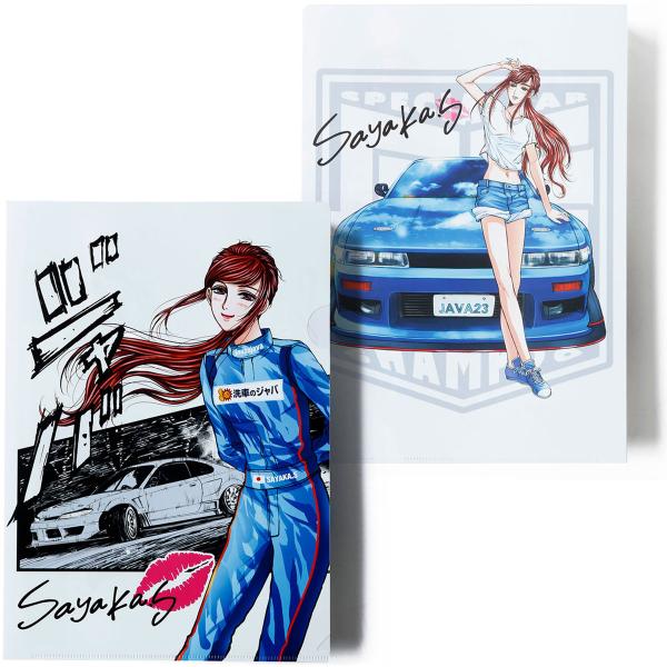 SAYAKA SHIMODA ジャバ-クリアファイル モータースポーツ 雑貨 下田紗弥加