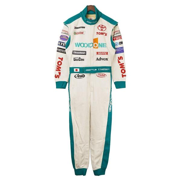 トムス GT 2004 WOODONE 土屋武士選手着用 レーシングスーツ モータースポーツ ウェア...