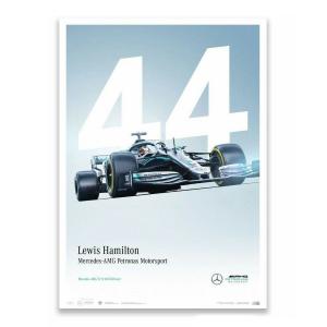 Mercedes AMG Petronas Motorsport 2019 ルイス ハミルトン リミテッド エディション ポスター