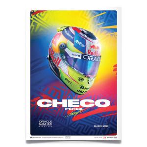 ポスター オラクル レッドブル レーシング チーム セルジオペレス ヘルメット 2023 ミニ エディション ポスターの商品画像