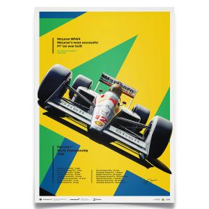 ポスター オートモビリスト アイルトン・セナ マクラーレン MP4/4 30