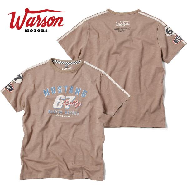 Tシャツ ワーソンモータース マスタング67 Tシャツ 車 ウェア Warson Motors