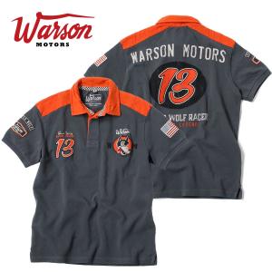 ポロシャツ ワーソンモータース スピード ウルフ ポロ 車 ウェア Warson Motors