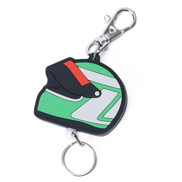 土屋圭市 キーホルダー KING ヘルメット リール キーホルダー モータースポーツ 雑貨 Keii...