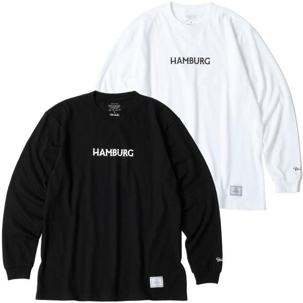 ハンバーグ師匠 x DEVILOCK ロングスリーブ HAMBURG L/S TEE バイク ウェア...