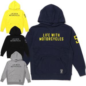 56デザイン フーディ ライフウィズ モーターサイクル パーカー バイク ウェア トップス 56design｜motorimoda