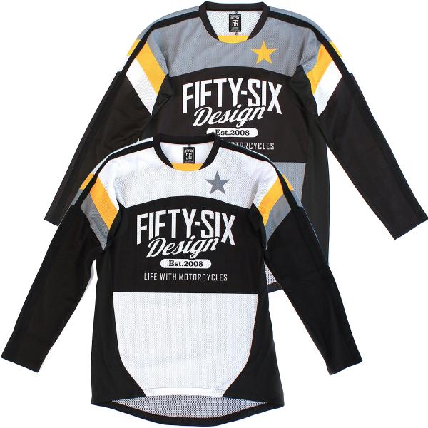 56デザイン MXジャージ アクティブ ドライ ジャージー / スター バイク ウェア トップス 5...